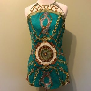 100% silk Hilfiger halter top